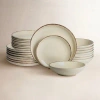 Earth & Clay Heath Stoneware 24-piece Dinnerware Set In Neutral