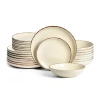 Earth & Clay Heath Stoneware 24-piece Dinnerware Set In Neutral
