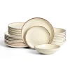 Earth & Clay Heath Stoneware 24-piece Dinnerware Set In Neutral