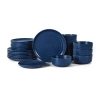 Earth & Clay Ion 8-pc. Stoneware Dinnerware Set In Blue