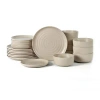 Earth & Clay Ion 8-pc. Stoneware Dinnerware Set In Sand