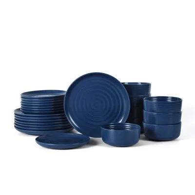 Earth & Clay Ion Dinnerware Set Stoneware In Blue