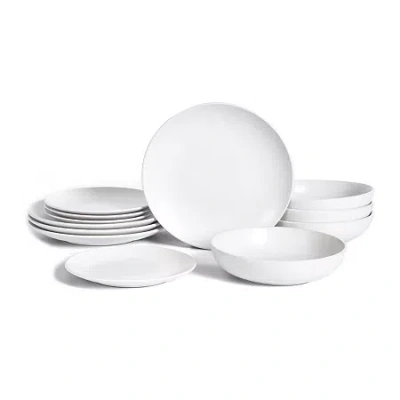 Earth & Clay Mia 4-pc. Stoneware Dinnerware Set In White
