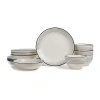 Earth & Clay Zeke 4-pc. Earthenware Dinnerware Set In Gray