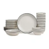 Earth & Clay Zeke 8-pc. Earthenware Dinnerware Set In White