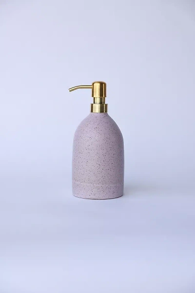 Earth And Element Earth + Element Ceramics Soap Dispenser In Pink