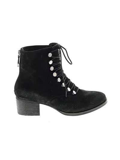 Pre-owned Earth Ankle Boots In Black
