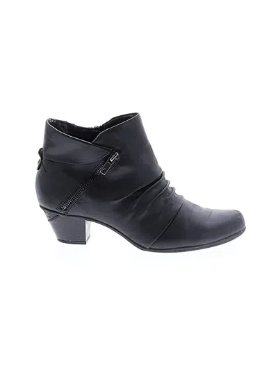 Pre-owned Earth Ankle Boots In Black