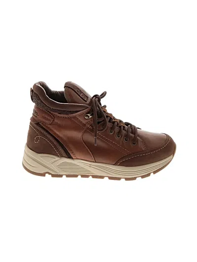 Pre-owned Earth Ankle Boots In Brown
