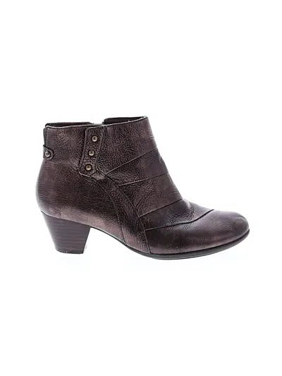 Pre-owned Earth Ankle Boots In Brown
