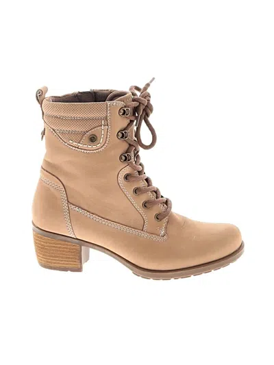 Pre-owned Earth Ankle Boots In Tan