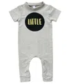 Earth Baby Outfitters Baby Boys Or Baby Girls Short Sleeve Romper In Gray