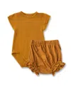 Earth Baby Outfitters Baby Girls 2-piece Bodysuit And Bloomer Set