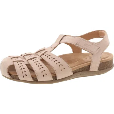 Earth Birdy Womens Leather Strappy Sandals In Brown