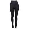 Earth Body Women's Black Oura Awareness-body High Waisted Duo Framework Legging In Black