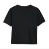 Earth Body Women's Breezy Hypoallergenic Natural-body Cotton Crop Soft Tee In Soft Black In Black