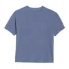 Earth Body Women's Breezy Hypoallergenic Natural-body Cotton Crop Soft Tee In Soft Blue In Blue