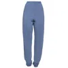 Earth Body Women's Club Cotton Oversized Fleece Shear-body Jogger In Powder Blue In Blue