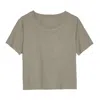 Earth Body Women's Green Breezy Hypoallergenic Natural-body Cotton Crop Soft Tee In Aloe In Green