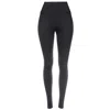 Earth Body Women's Grey Barre Ballectic Rhythmic Ribbed Sculpt-body Legging In Black In Grey