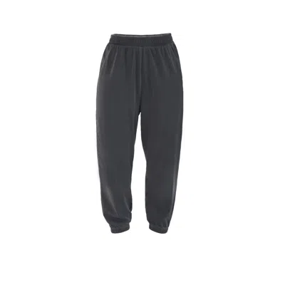 Earth Body Women's Grey Coral Capri Lounge Natural-body Pant With Pockets In Carbon In Gray