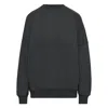 Earth Body Women's Grey Soho Cotton Fleece Shear-body Sweatshirt With Pockets In Carbon In Grey