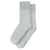 Earth Body Women's Mittsoll Warmth Wool Socks In White In White