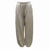 Earth Body Women's Neutrals Dole Cotton Cashmere Piped Joggers In Tannery