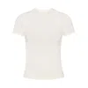 Earth Body Women's Perfect Tee With Raw-edges In White In White