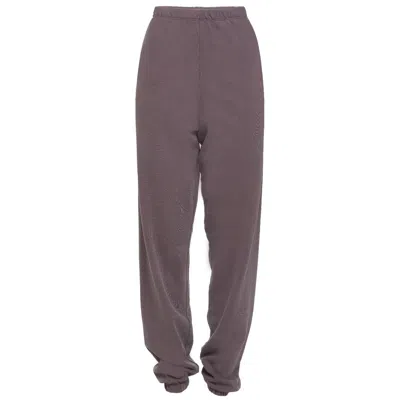 Earth Body Women's Pink / Purple Club Cotton Oversized Fleece Shear-body Jogger In Henna In Pink/purple
