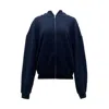 Earth Body Women's Ravena Cropped Zipper  Hoodie In Blue In Blue