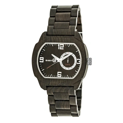 Earth Dark Brown Dial Dark Brown Wood Men's Watch Ew2102