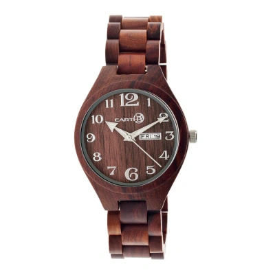 Earth Eco-friendly Red Wood Sapwood Watch Ew1603 In Brown