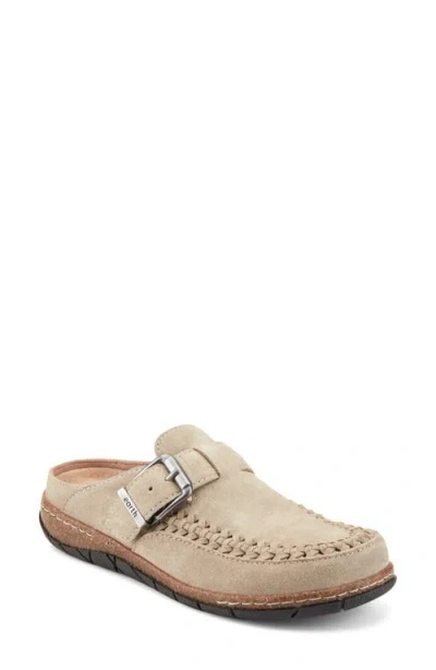 Earth Women's Eileen Woven Suede Footbed Mule Clogs In Brown