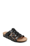 Earth Eresa Sandal In Black Leather