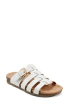 Earth Womens Faux Leather Flatform Gladiator Sandals In Ivory