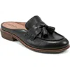 Earth Everett Womens Tassel Loafer Mules In Black