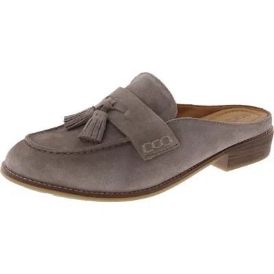 Earth Everett Womens Tassel Loafer Mules In Grey
