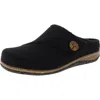 Earth Ezra 2 Womens Slip On Comfy Clogs In Black Nubuck