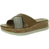 Earth Finale Womens Woven Flat Flatform Sandals In Multi