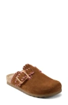 Earth Women's Gena Stitched Flat Clogs In Medium Brown
