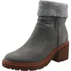 Earth Gresa Womens Block Heel Faux Fur Booties In Multi