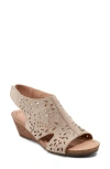 Earth Women's Halin Cutout Slingback Wedge Sandals In Light Sand
