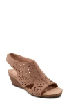 Earth ® Halin Wedge Sandal In Medium Brown