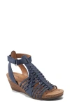 Earth Women's Hattie Fisherman Wedge Sandals In Navy