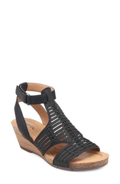 Earth ® Helodie Wedge Sandal In Black