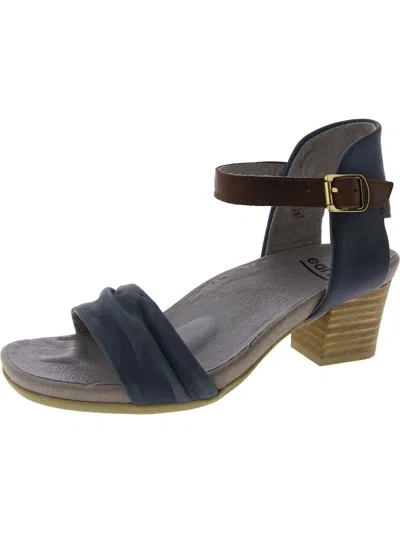 Earth Ivy Symphony Womens Nubuck Open Toe Heels In Multi