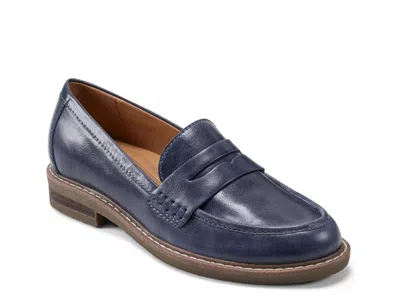 Earth Javas Penny Loafer In Blue