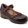 Earth Kalece Womens Adjustable Leather Mary Jane Heels In Burgundy