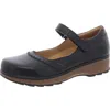Earth Kalece Womens Adjustable Leather Mary Jane Heels In Black Leather
